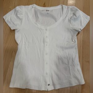 GAP White Ribbed Tank